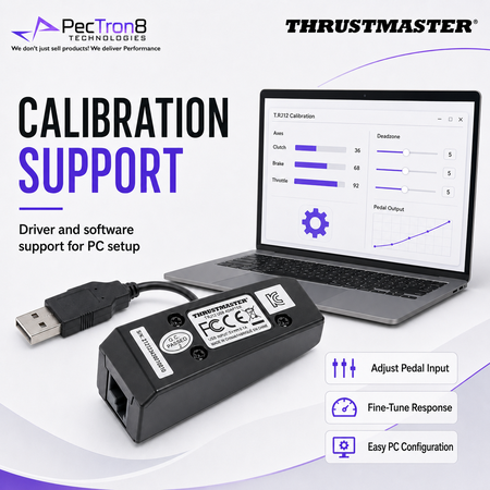 Thrustmaster T.RJ12 USB Adapter for PC Racing Pedal Connectivity
