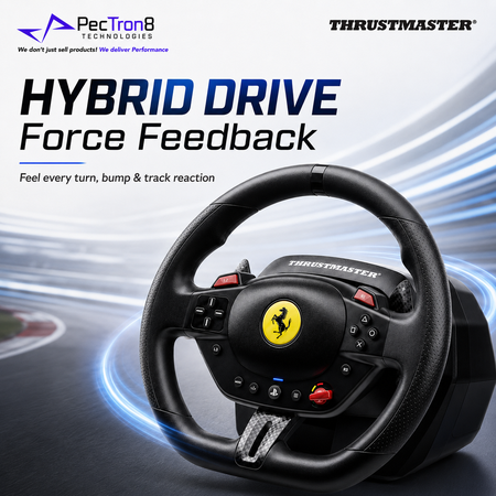 Thrustmaster T128 Racing Wheel for PS5, PS4 & PC with T2PM Pedal Set