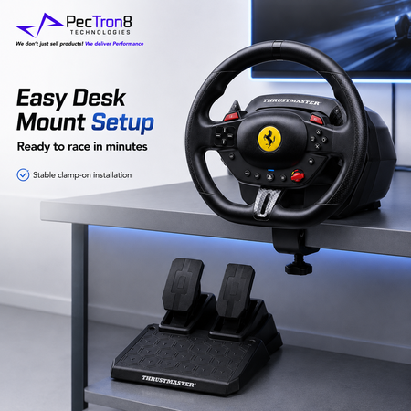 Thrustmaster T128 Racing Wheel for PS5, PS4 & PC with T2PM Pedal Set