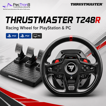 Thrustmaster T248R Racing Wheel & T3PM Pedal Set for PS5, PS4 & PC