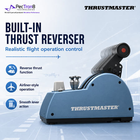 Thrustmaster TCA Quadrant Airbus Edition Flight Simulator Throttle Controller for PC