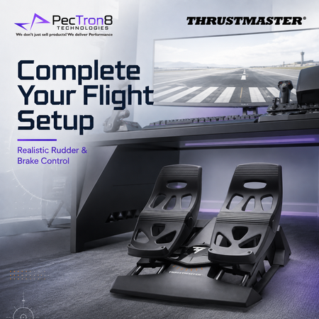 Thrustmaster T.Flight Rudder Pedals TFRP Flight Simulator Pedal Set for PC, PS4, PS5 & Xbox