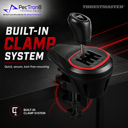 Thrustmaster TH8S Shifter Add-On 7+1 H-Pattern Racing Gear Shifter for PC, PS5, PS4 & Xbox