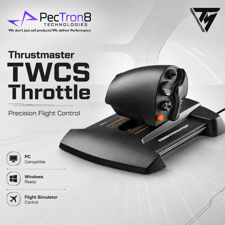 Thrustmaster TWCS Throttle PC Flight Simulator Controller with S.M.A.R.T Rail Motion
