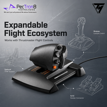 Thrustmaster TWCS Throttle PC Flight Simulator Controller with S.M.A.R.T Rail Motion