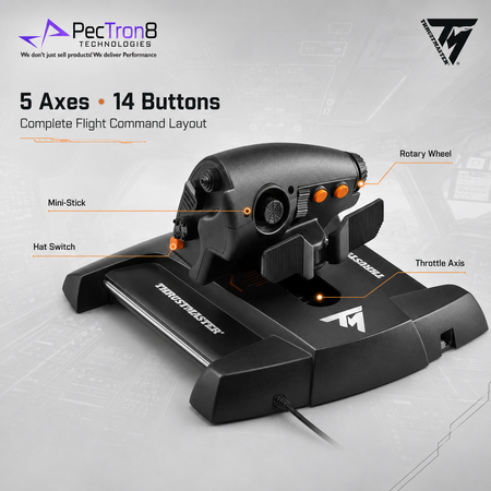 Thrustmaster TWCS Throttle PC Flight Simulator Controller with S.M.A.R.T Rail Motion