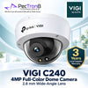 TP-Link VIGI C240 4MP Full-Color Dome Network Camera – IP67, IK10, PoE, Built-in Microphone, AI Detection
