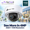 TP-Link VIGI C240 4MP Full-Color Dome Network Camera – IP67, IK10, PoE, Built-in Microphone, AI Detection