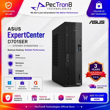 ASUS ExpertCenter D701SER-514500702X Desktop PC i5-14500 16GB RAM 512GB SSD Win 11 Pro