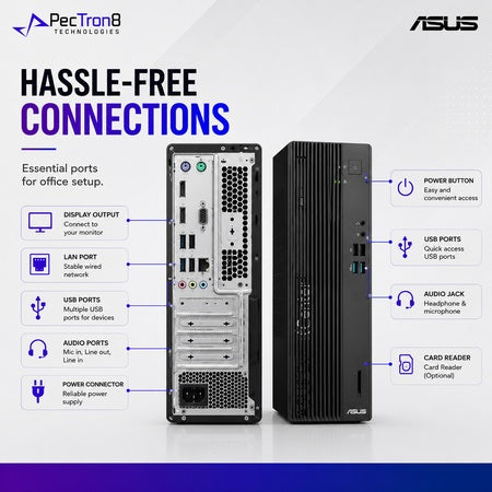 ASUS ExpertCenter D701SER-514500702X Desktop PC i5-14500 16GB RAM 512GB SSD Win 11 Pro