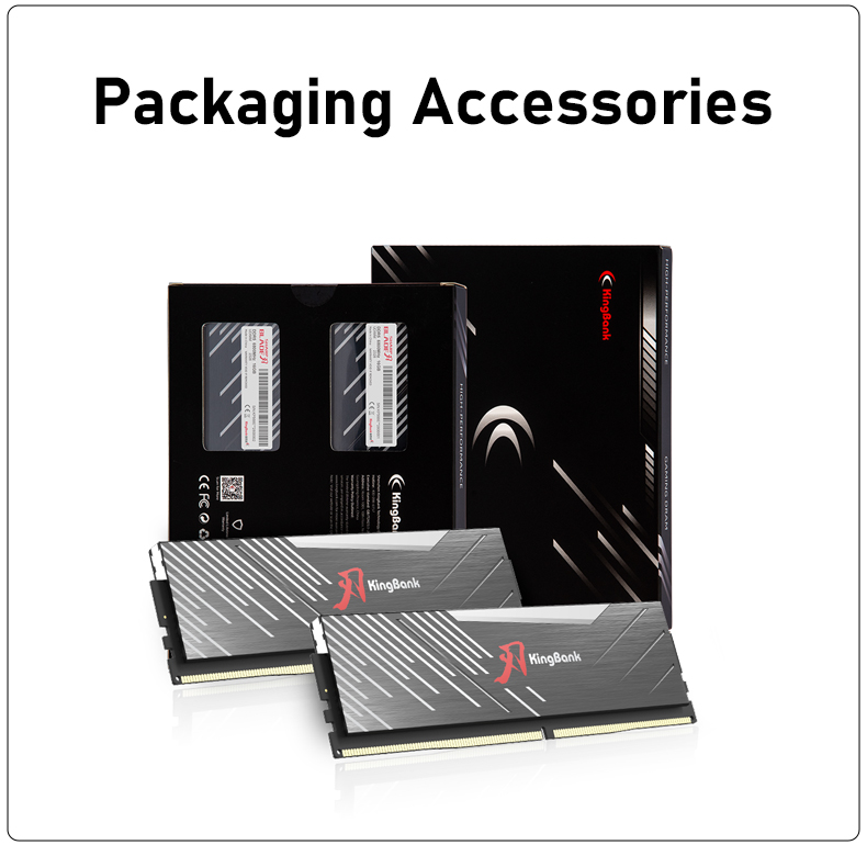 KINGBANK DDR5 Soarblade RGB UDIMM 6000MHz-16G*2/32G*2 - CL30 BLK -WHT