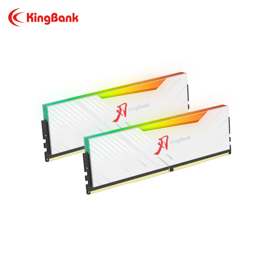 KINGBANK DDR5 Soarblade RGB UDIMM 6000MHz-16G*2/32G*2 - CL30 BLK -WHT