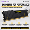 CORSAIR VENGEANCE LPX 16GB (2×8GB) DDR4 3600MT/s CL18 Desktop Memory Kit – Black | CMK16GX4M2D3600C18