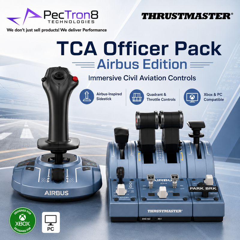 Thrustmaster TCA Officer Pack Airbus Edition Flight Controller for PC