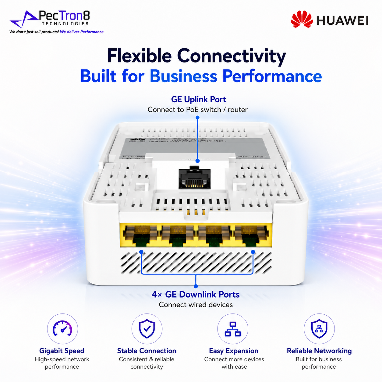 Huawei AP265E Wi-Fi 6 AX3000 Dual-Band Wall Plate Wireless Access Point