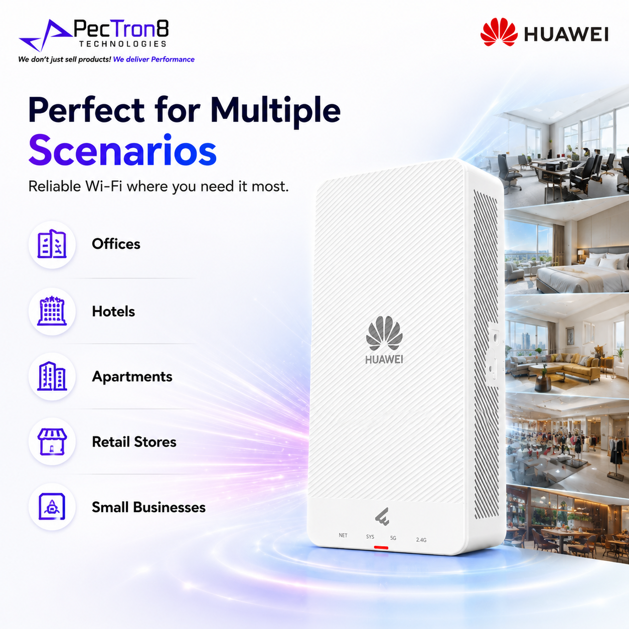 Huawei AP265E Wi-Fi 6 AX3000 Dual-Band Wall Plate Wireless Access Point