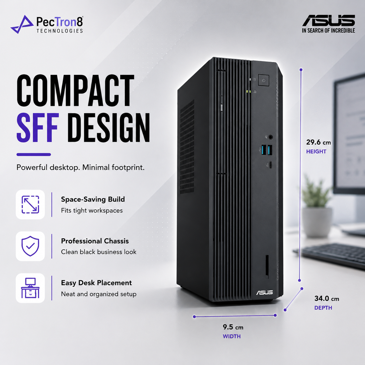 ASUS ExpertCenter P5 SFF P500SV-05210H093X | Business Desktop | Windows 11 Pro | 3 Years Warranty