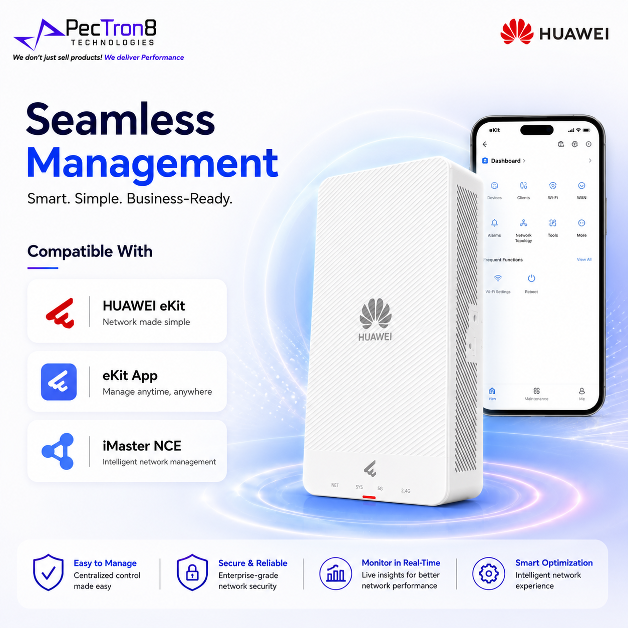 Huawei AP265E Wi-Fi 6 AX3000 Dual-Band Wall Plate Wireless Access Point