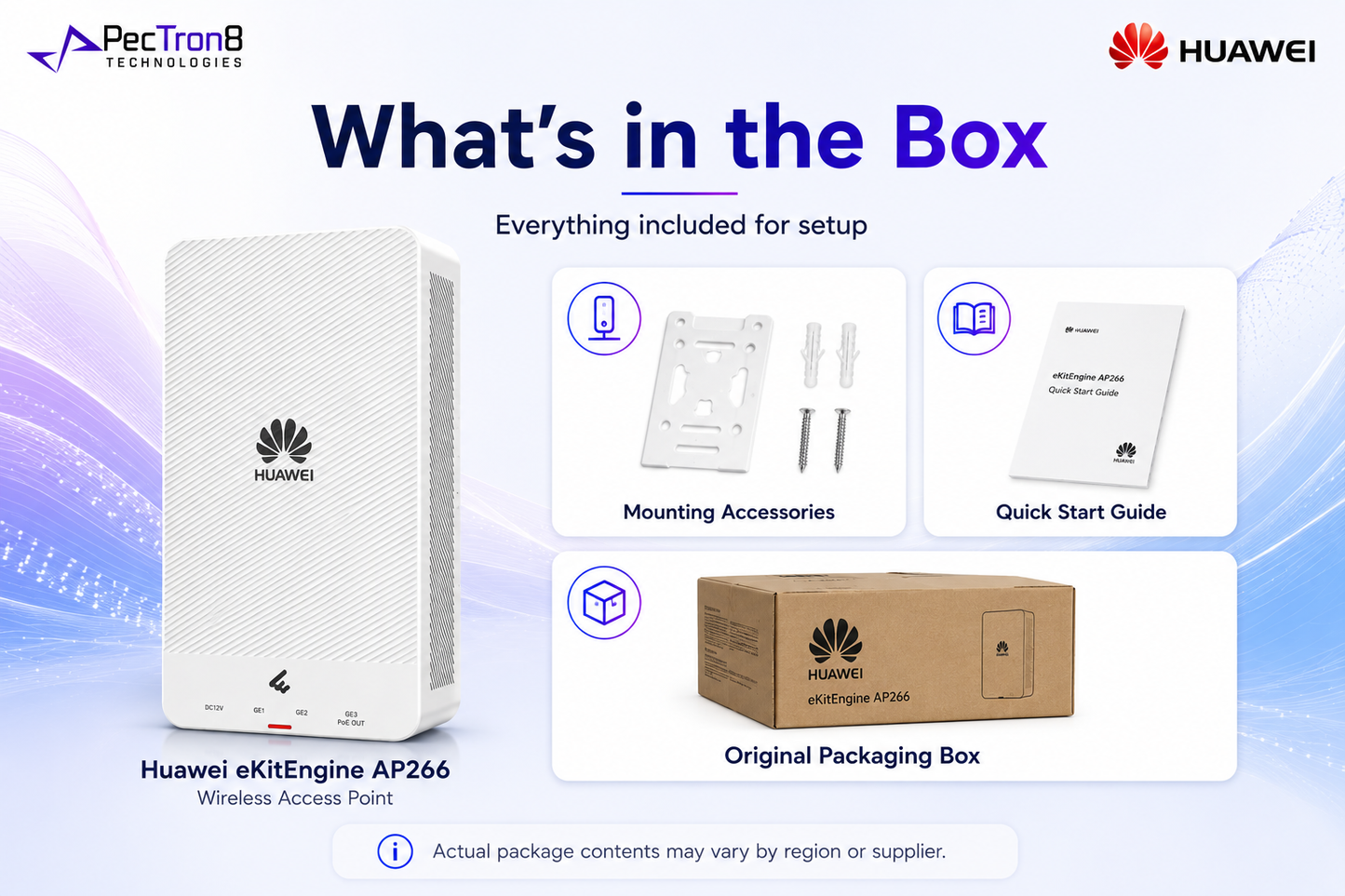 Huawei eKitEngine AP266 WiFi 6 Wireless Access Point AX3000 PoE AP