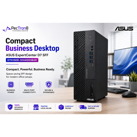 ASUS ExpertCenter D7 SFF D701SER-514400184X Desktop PC Intel Core i5-14400 16GB DDR5 512GB SSD