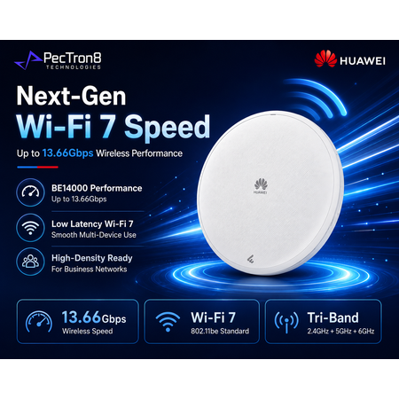 Huawei eKitEngine AP673 WiFi 7 Tri-Band Wireless Access Point 13.66Gbps 5GE PoE