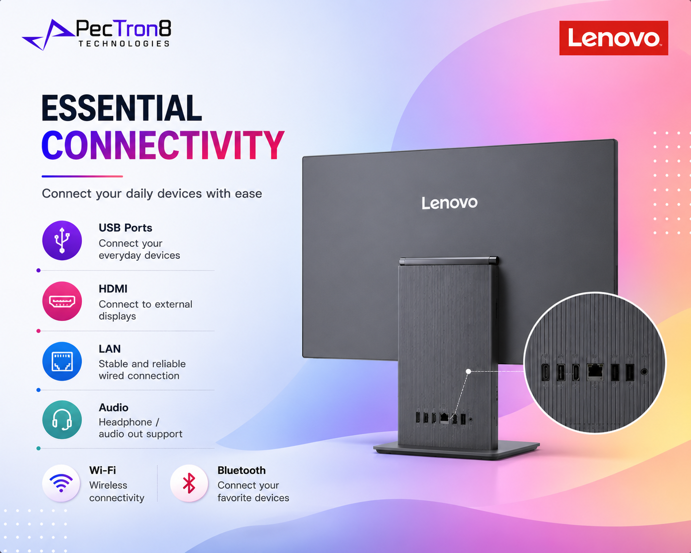 Lenovo IdeaCentre 27" AIO F0JW002BST | Intel Core Ultra 7 | 16GB RAM | 1TB SSD | Windows 11 Home | Keyboard & Mouse Included