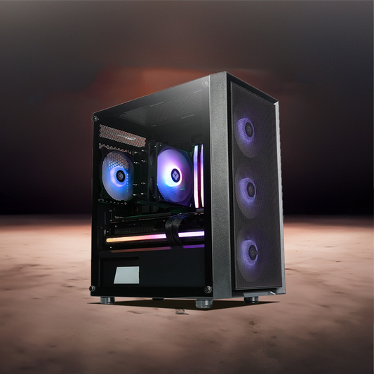 AMDRYZEN 5 5600 , MSI B550M PRO , DEEPCOOL UD551 ARGB , G.SKILL RIPJAWS , RTX™ 3050 O6G ,  MSI MAG A650BN , SAMA M203 BLACK - 3YEAR