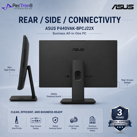 ASUS ExpertCenter P440VAK-BPCJ22X 23.8” FHD AiO PC Intel Core 5 16GB 512GB Win 11 Pro