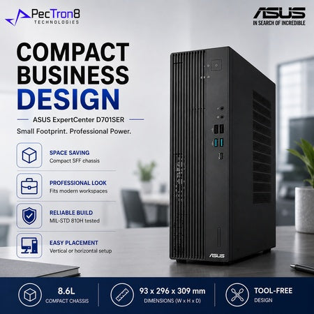 ASUS ExpertCenter D701SER Desktop PC Intel Core i7-14700 16GB DDR5 1TB SSD Windows 11 Pro
