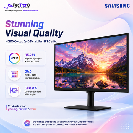 Samsung LS27FG502EEXXS Odyssey G5 27 Inch QHD 180Hz Gaming Monitor