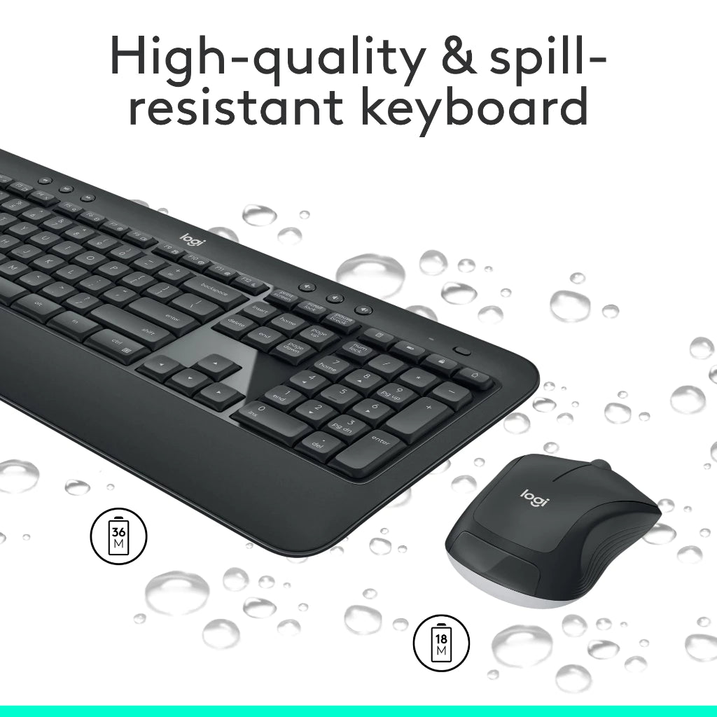 LOGITECH MK540 ADVANCED WIRELESS KEYBOARD,MOUSE