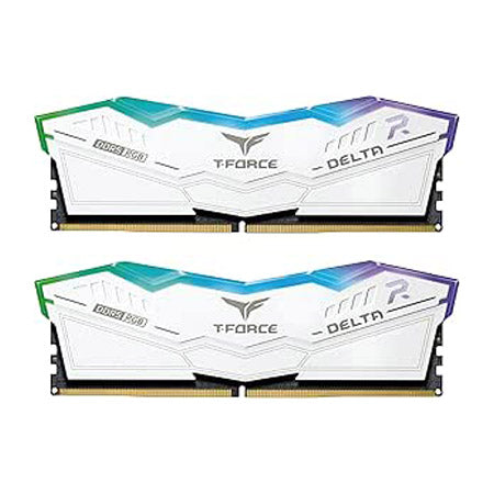 TEAM T-FORCE DELTA RGB WHITE DDR5 6000MHz 32GB(16GBx2) CL30 KIT(LIMITED LT)